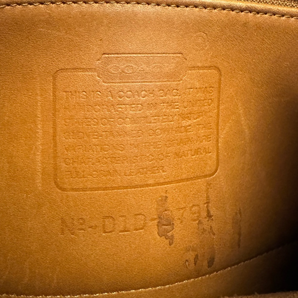 Vintage 90s Coach leather backpack - Picture 8 of 12